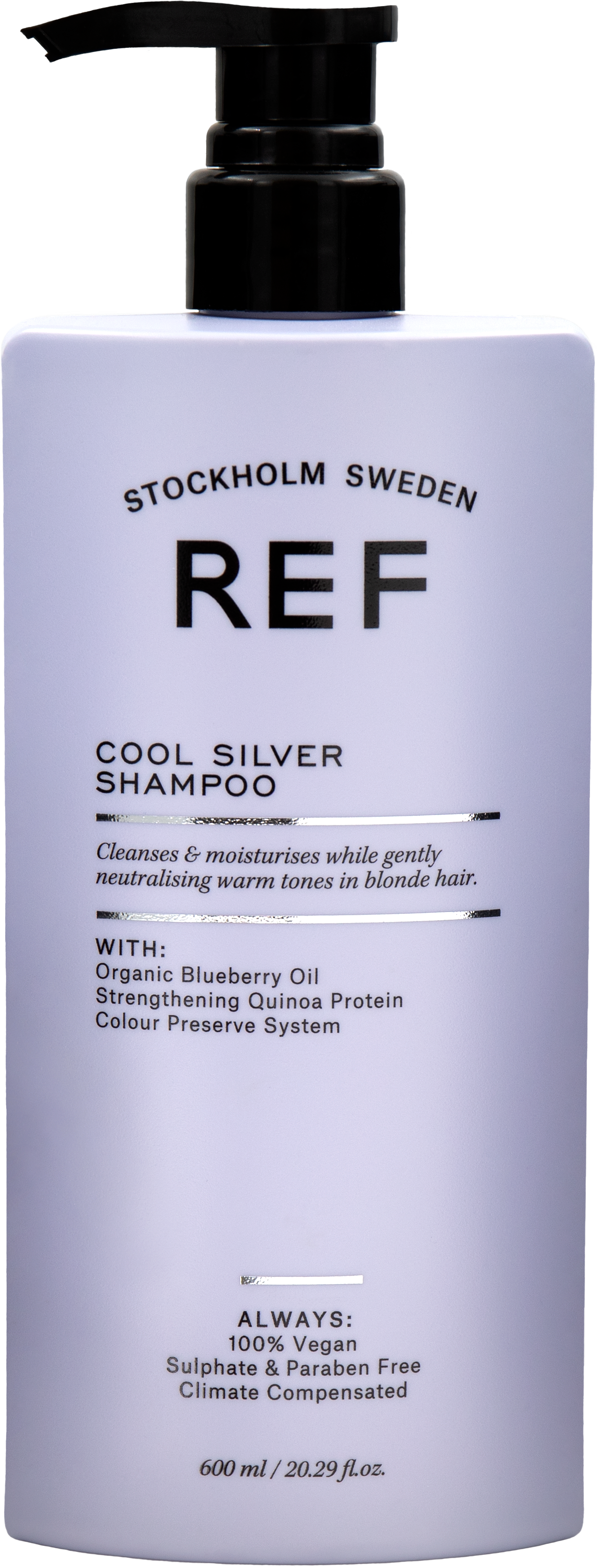 REF Stockholm Cool Silver Shampoo bottle 600ml