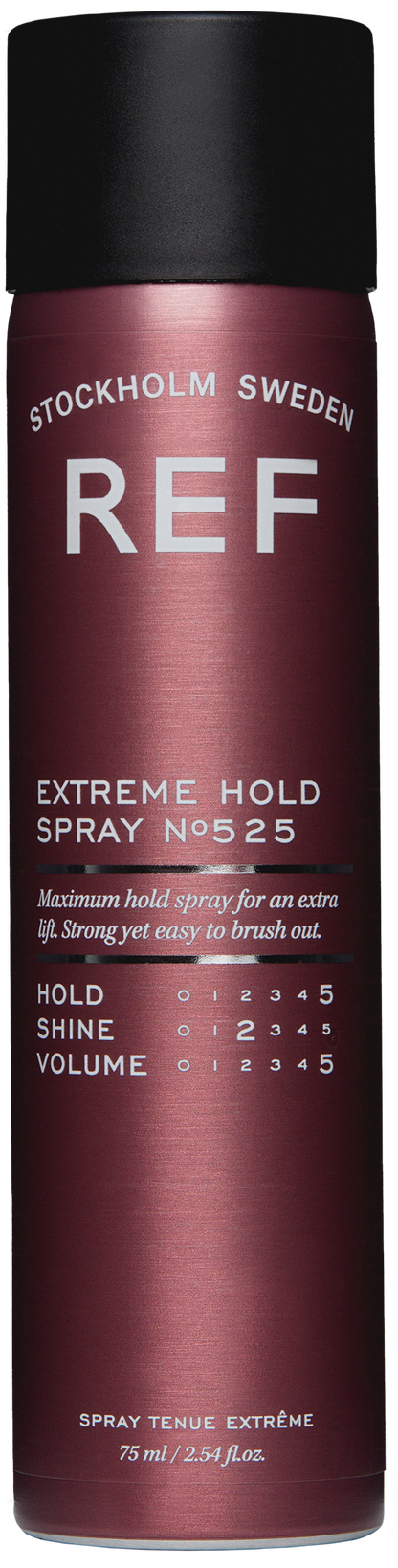 REF Stockholm bottle of Extreme Hold hairspray 75ml